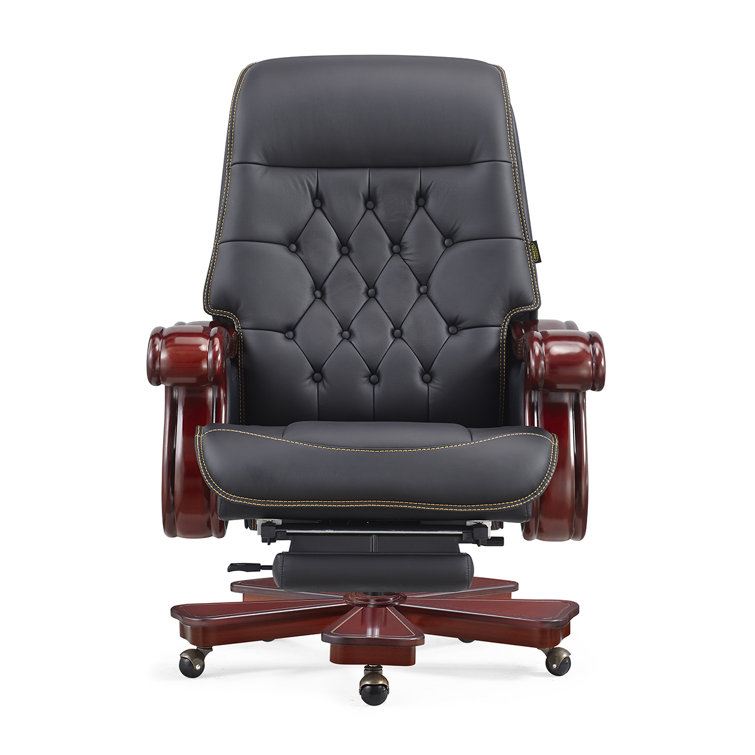 PENNEXECUTIVECHAIRS Genuine Leather Executive Chair Wayfair